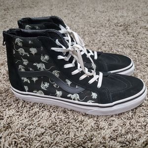 VANS High Top Glow In Dark Skeleton Dinosaur